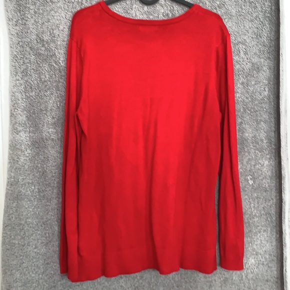 Red Calvin Klein sweatshirt - Picture 2 of 2